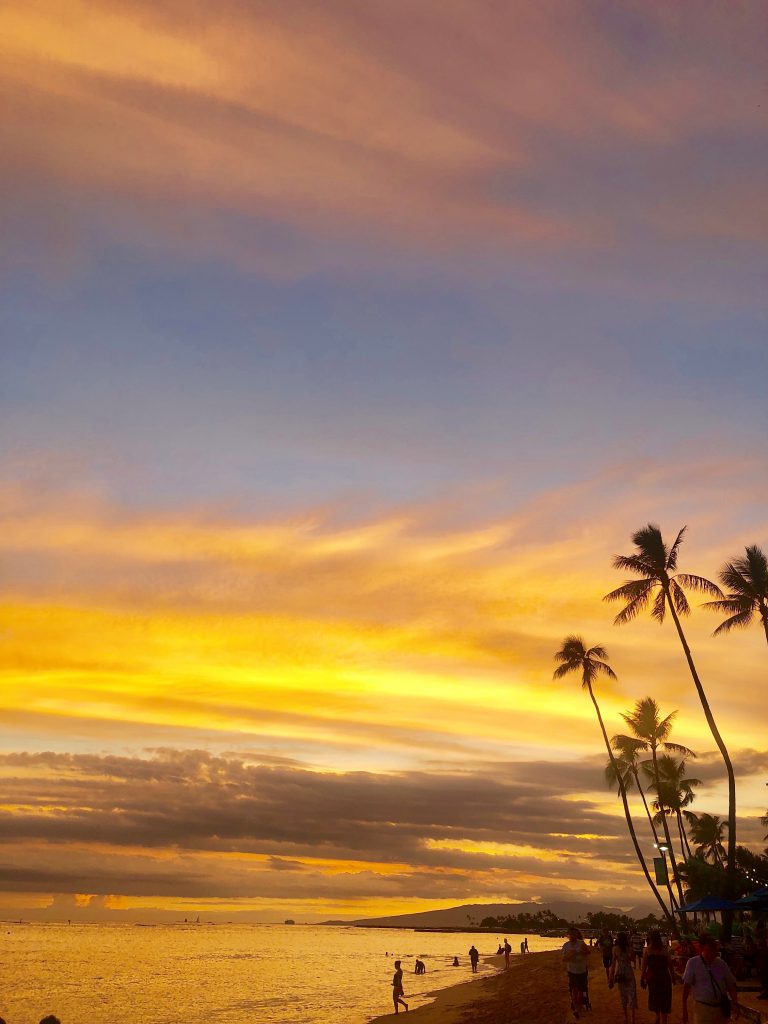 Sonnenuntergang in Honolulu